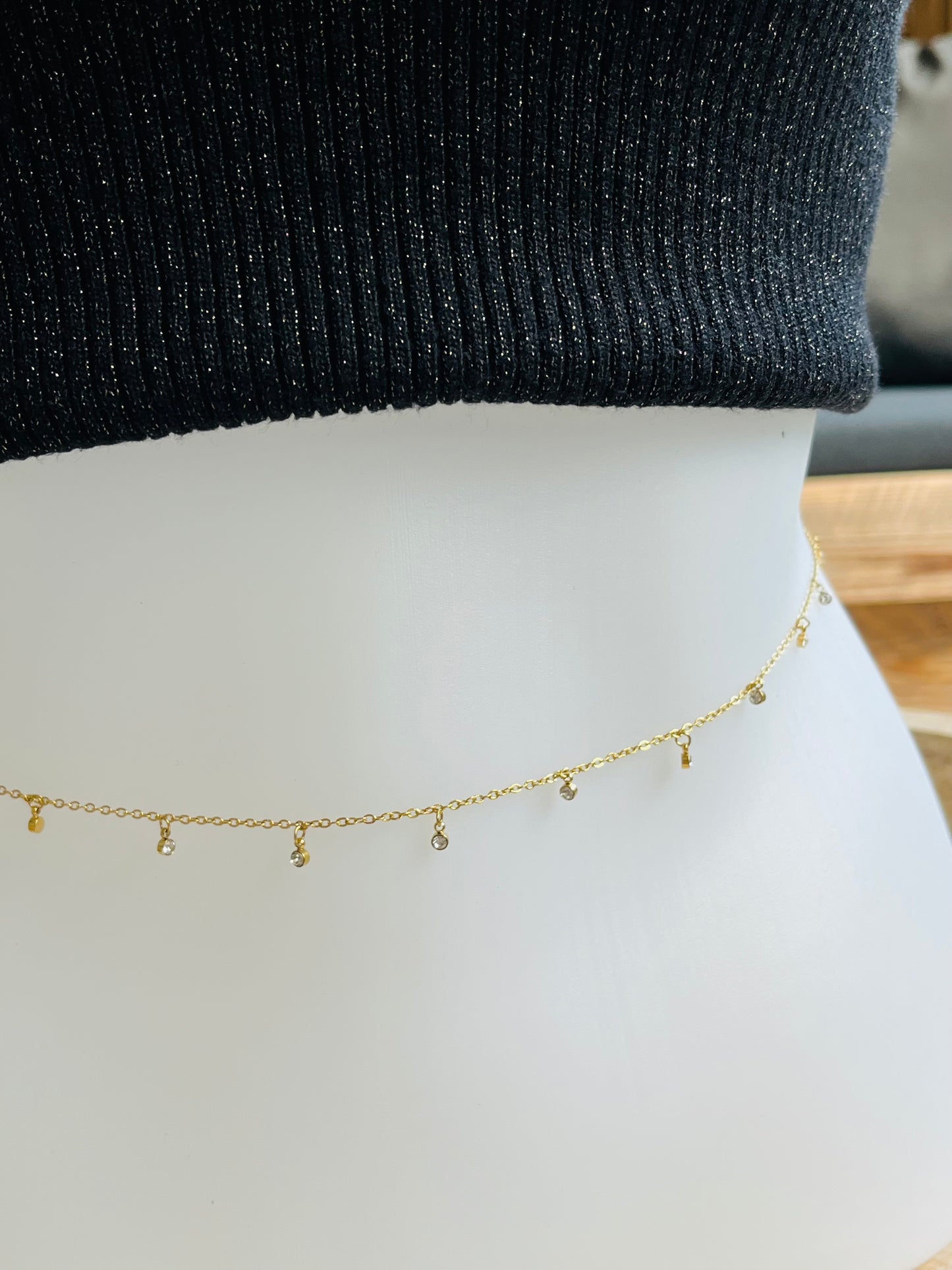 Chaine de taille strass